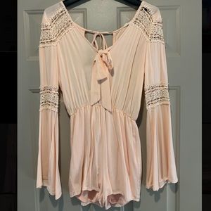 Peach Emory Park Romper